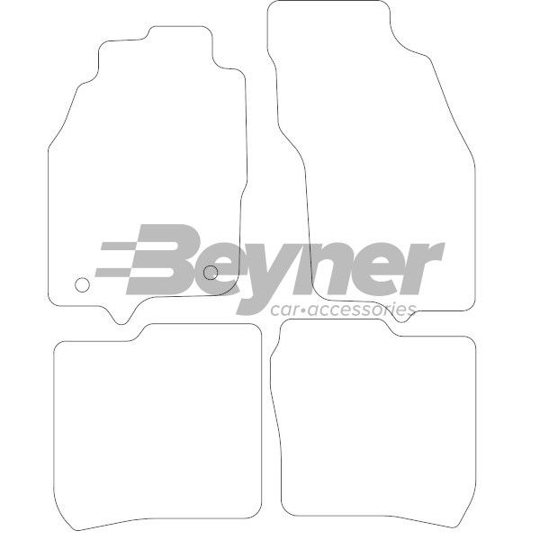 Beyner Pasklare stoffen matten MSV-1474392