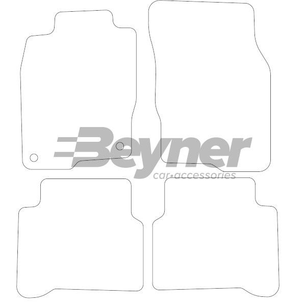 Beyner Pasklare stoffen matten MSV-1474406