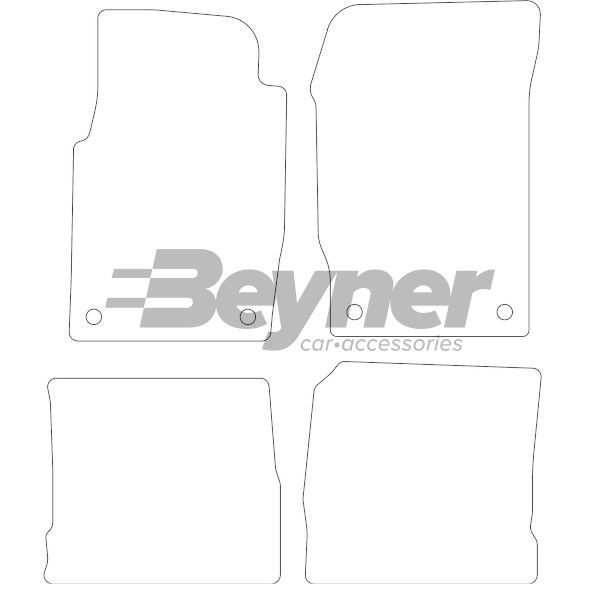 Beyner Pasklare stoffen matten MSV-1474408