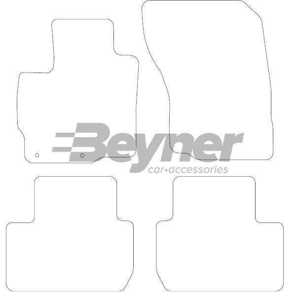 Beyner Pasklare stoffen matten MSV-1474431