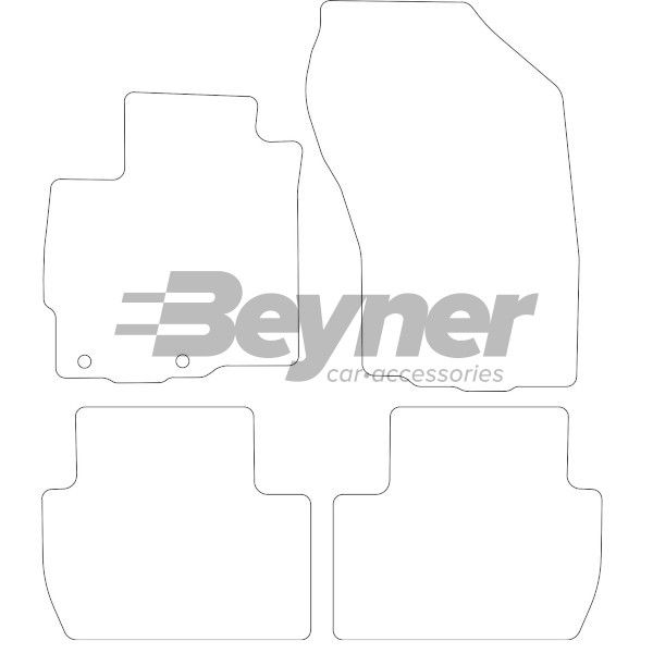 Beyner Pasklare stoffen matten MSV-1474432
