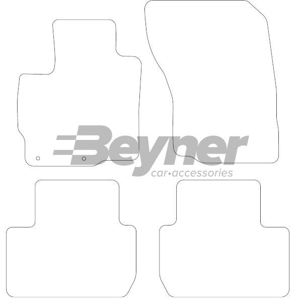 Beyner Pasklare stoffen matten MSV-1474433