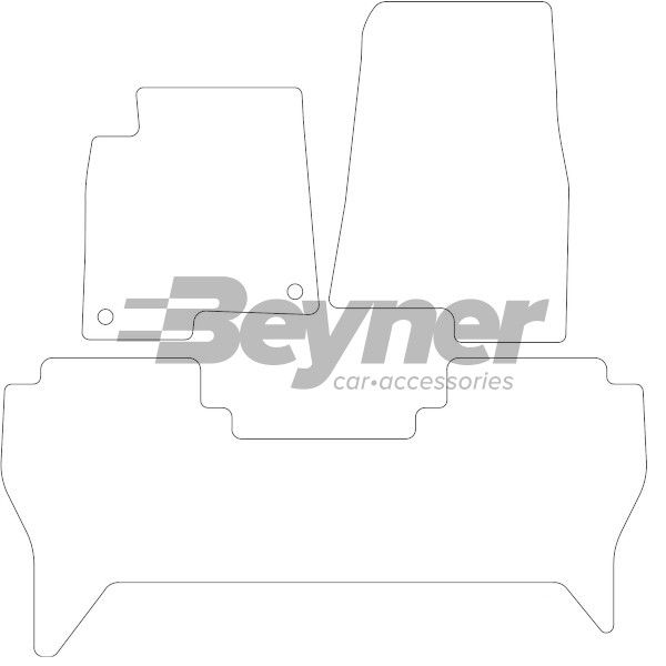 Beyner Pasklare stoffen matten MSV-1474440