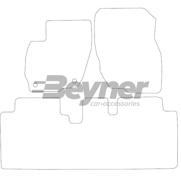 Beyner Pasklare stoffen matten MSV-1474450