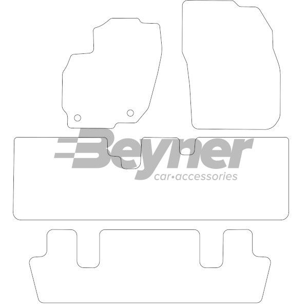 Beyner Pasklare stoffen matten MSV-1474456