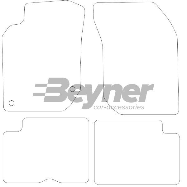 Beyner Pasklare stoffen matten MSV-1474580