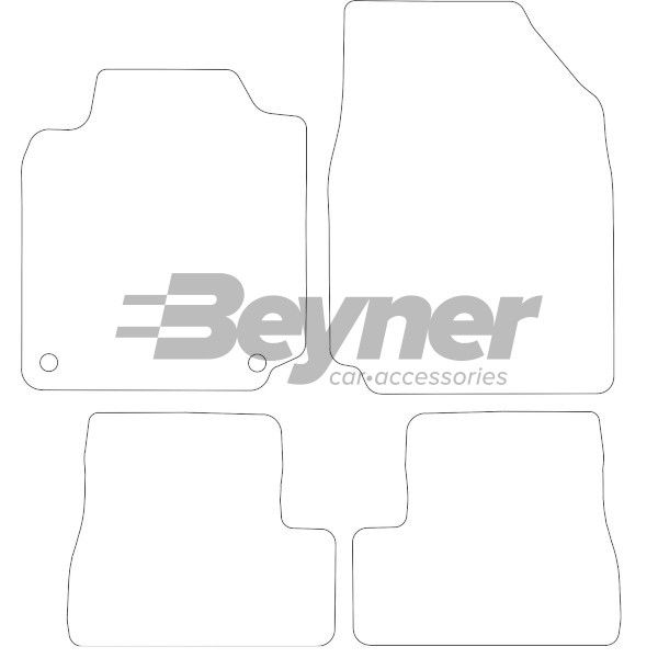 Beyner Pasklare stoffen matten MSV-1474598