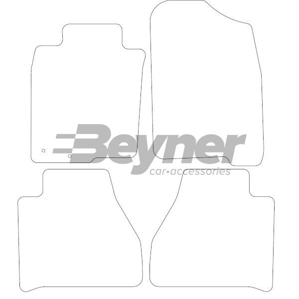 Beyner Pasklare stoffen matten MSV-1474601