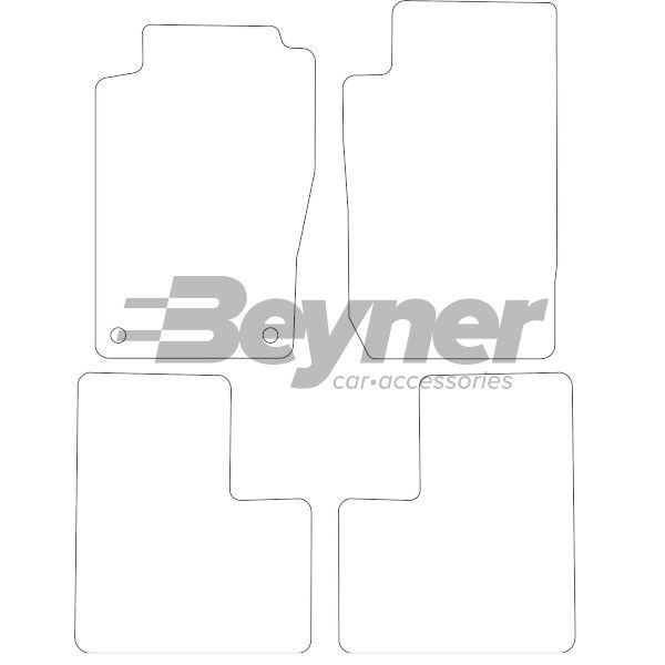 Beyner Pasklare stoffen matten MSV-1474615