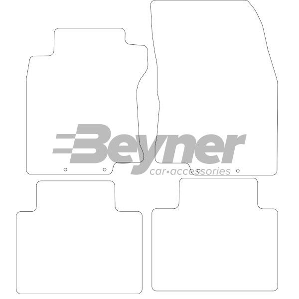Beyner Pasklare stoffen matten MSV-1474629