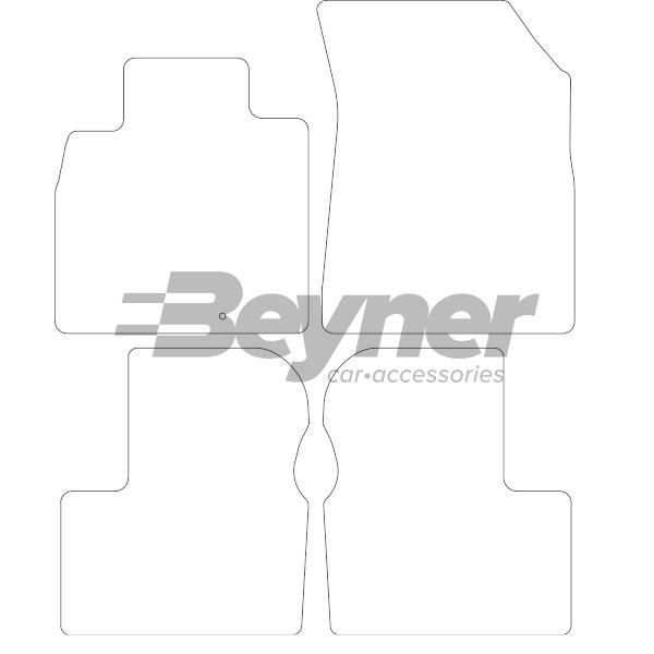 Beyner Pasklare stoffen matten MSV-1474652