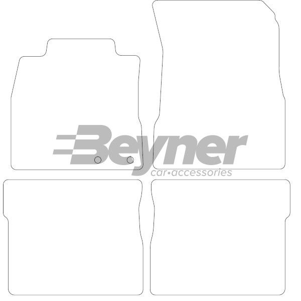 Beyner Pasklare stoffen matten MSV-1474656