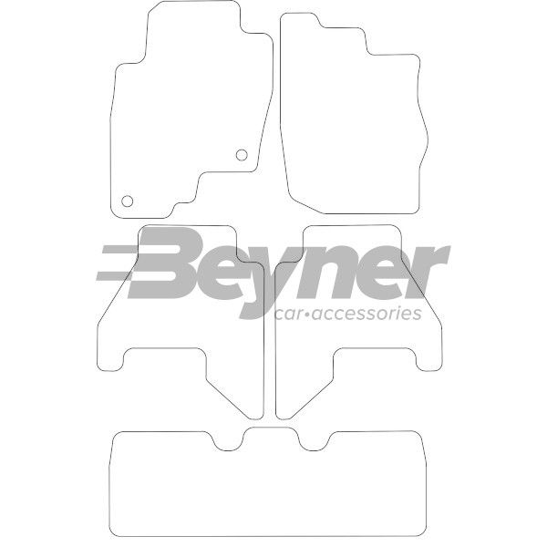 Beyner Pasklare stoffen matten MSV-1474664