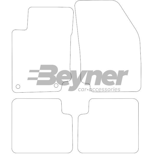 Beyner Pasklare stoffen matten MSV-1474670