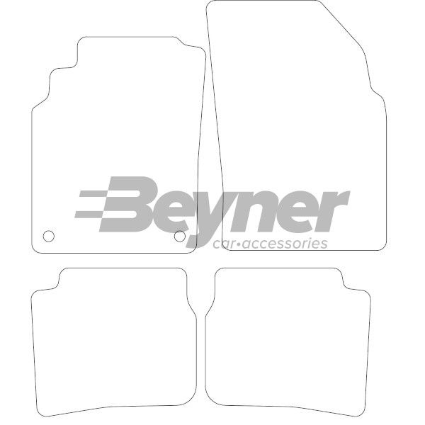 Beyner Pasklare stoffen matten MSV-1474672