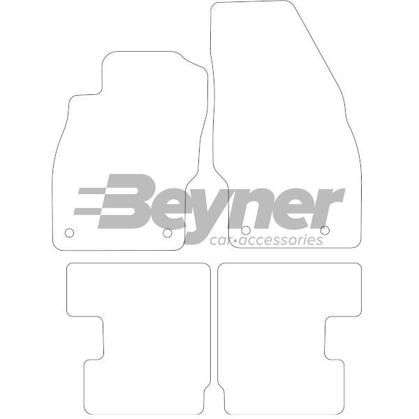 Beyner Pasklare stoffen matten MSV-1474784