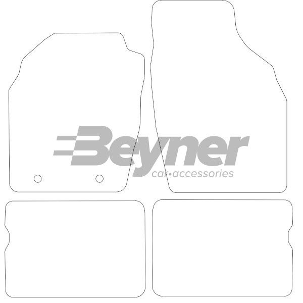 Beyner Pasklare stoffen matten MSV-1474785