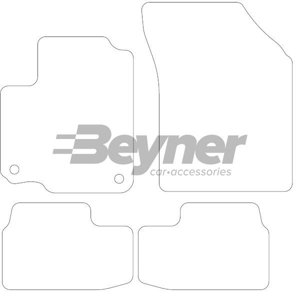 Beyner Pasklare stoffen matten MSV-1474790