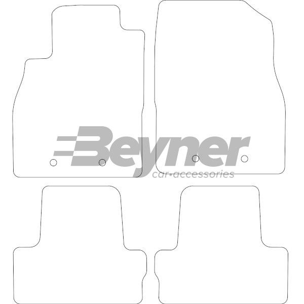 Beyner Pasklare stoffen matten MSV-1474792