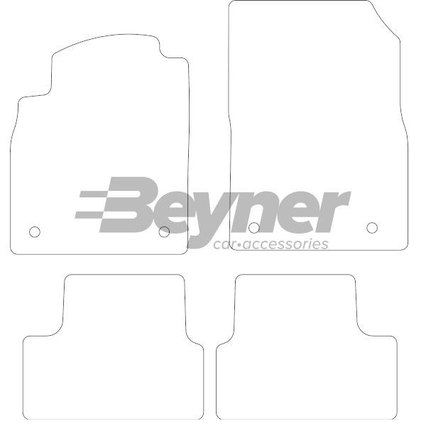 Beyner Pasklare stoffen matten MSV-1474799