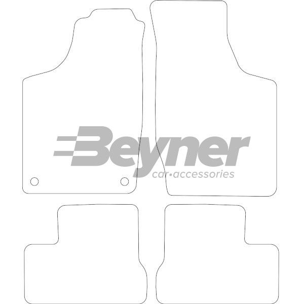 Beyner Pasklare stoffen matten MSV-1474806