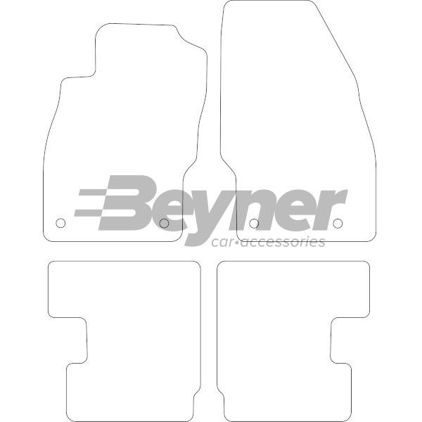 Beyner Pasklare stoffen matten MSV-1474822