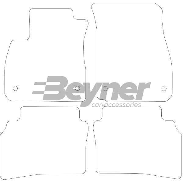 Beyner Pasklare stoffen matten MSV-1474825