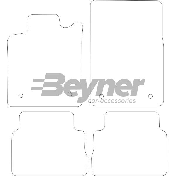 Beyner Pasklare stoffen matten MSV-1474831