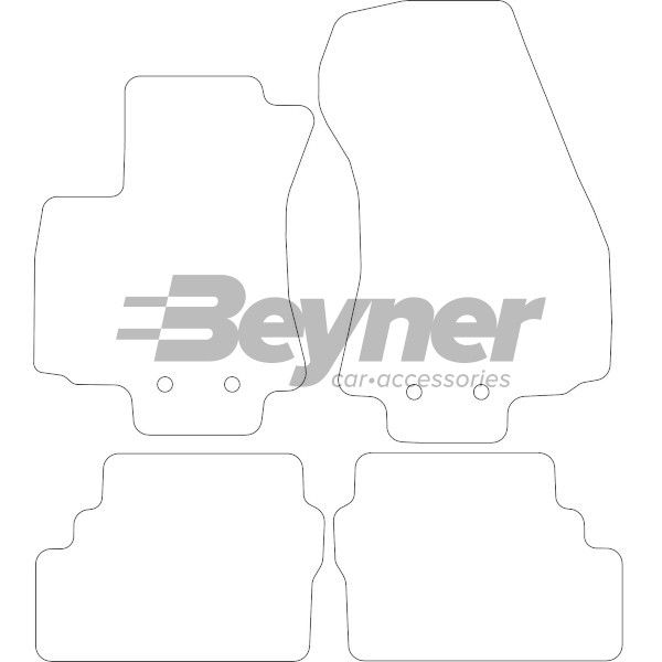 Beyner Pasklare stoffen matten MSV-1474836