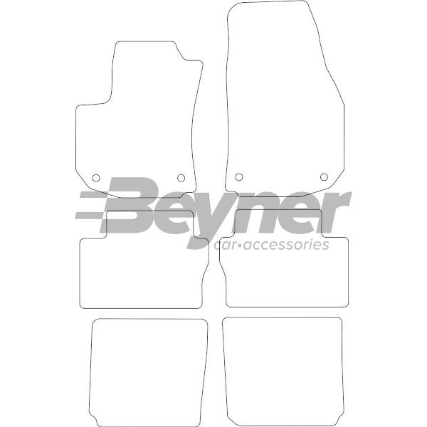 Beyner Pasklare stoffen matten MSV-1474839