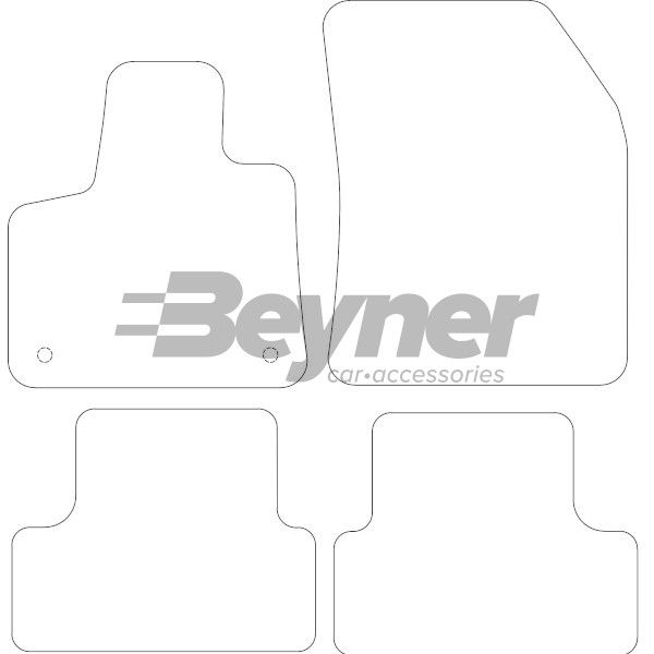 Beyner Pasklare stoffen matten MSV-1474848