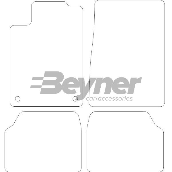 Beyner Pasklare stoffen matten MSV-1475005