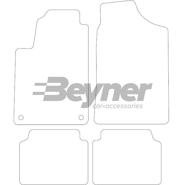 Beyner Pasklare stoffen matten MSV-1475017