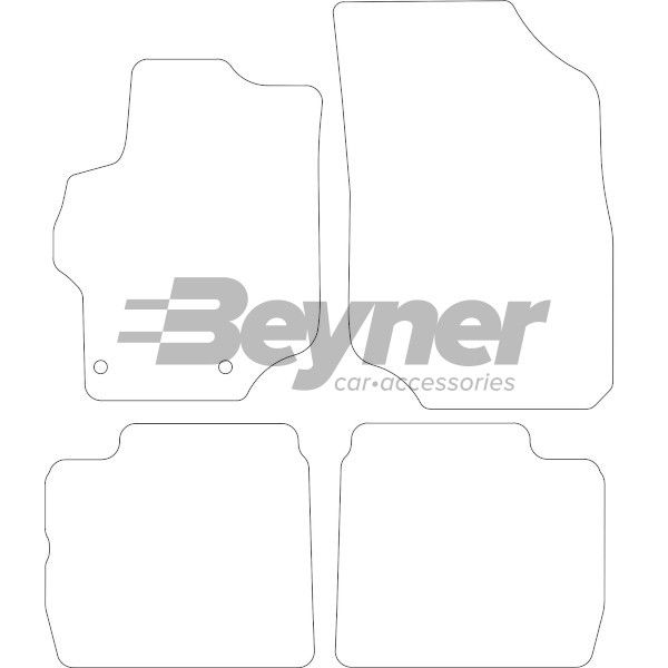 Beyner Pasklare stoffen matten MSV-1475050