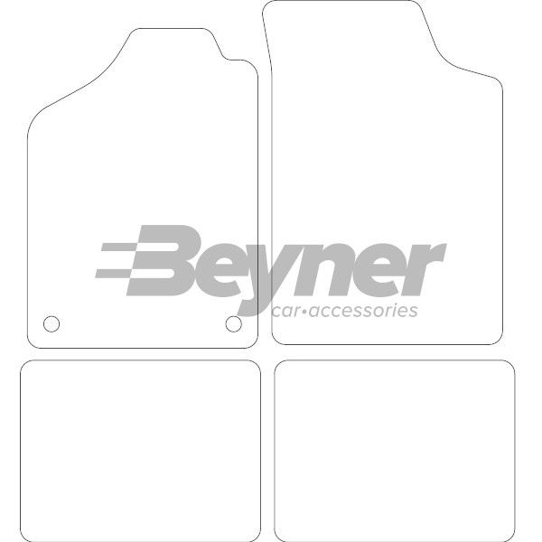Beyner Pasklare stoffen matten MSV-1475210