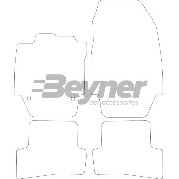 Beyner Pasklare stoffen matten MSV-1475217