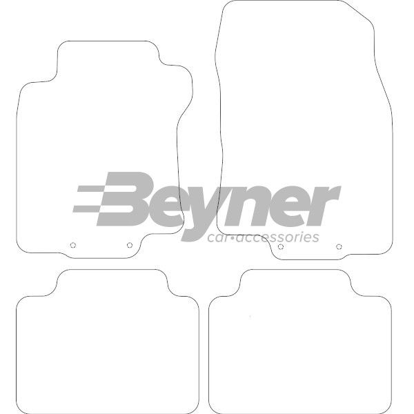 Beyner Pasklare stoffen matten MSV-1475226