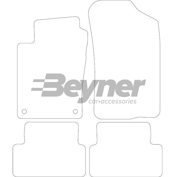 Beyner Pasklare stoffen matten MSV-1475236