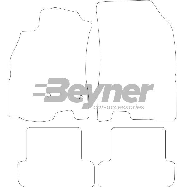 Beyner Pasklare stoffen matten MSV-1475259