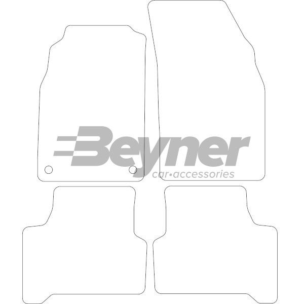 Beyner Pasklare stoffen matten MSV-1475476
