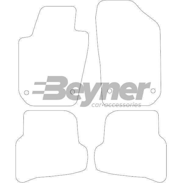 Beyner Pasklare stoffen matten MSV-1475574