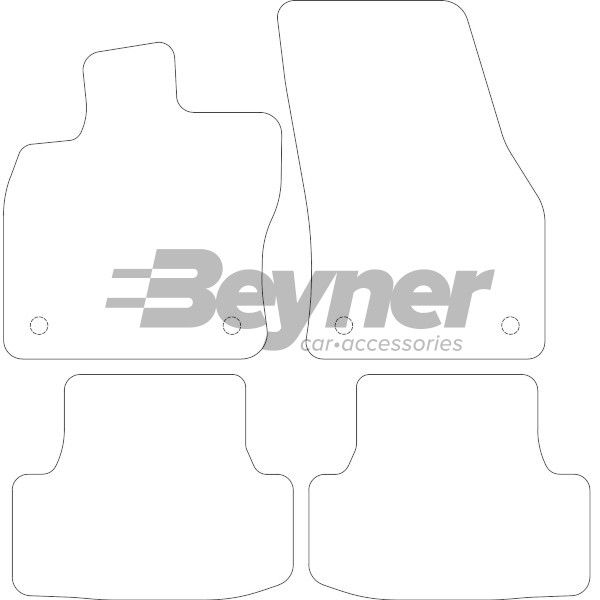 Beyner Pasklare stoffen matten MSV-1475587