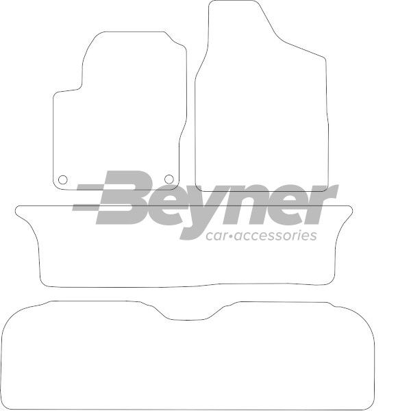 Beyner Pasklare stoffen matten MSV-1475592