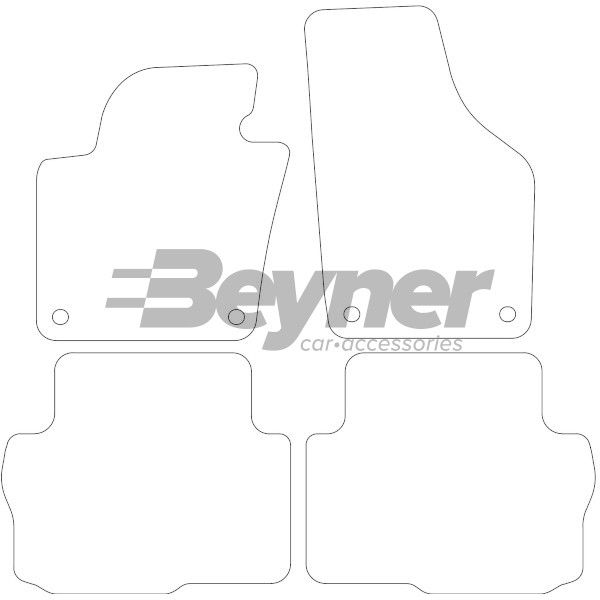 Beyner Pasklare stoffen matten MSV-1475594