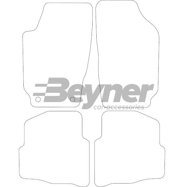 Beyner Pasklare stoffen matten MSV-1475646