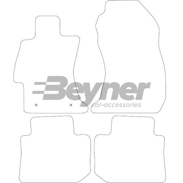 Beyner Pasklare stoffen matten MSV-1475813