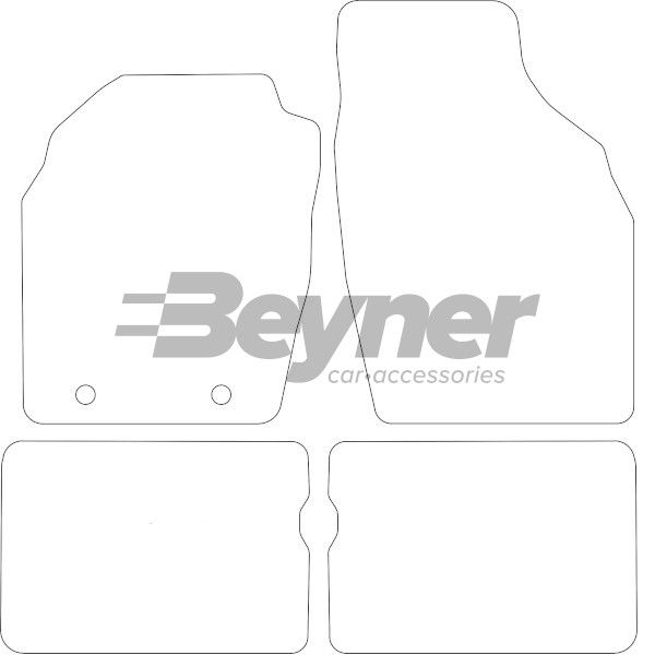 Beyner Pasklare stoffen matten MSV-1475862