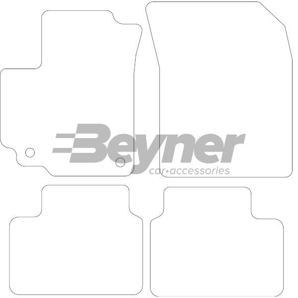 Beyner Pasklare stoffen matten MSV-1475874