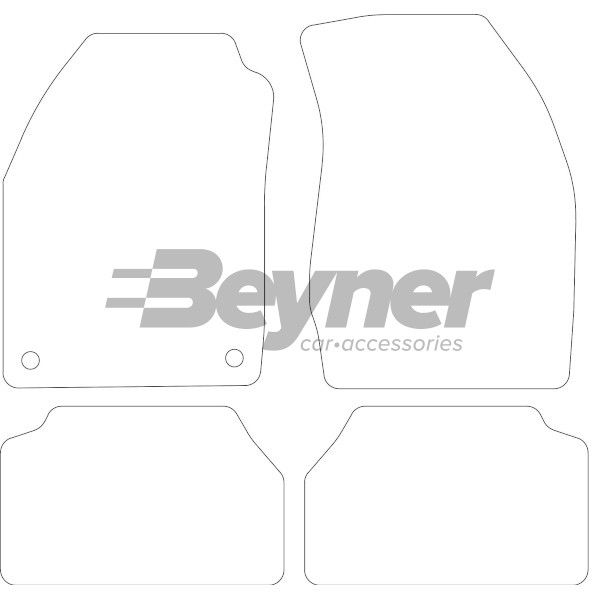 Beyner Pasklare stoffen matten MSV-1475895