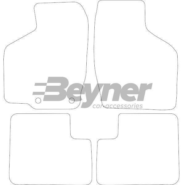 Beyner Pasklare stoffen matten MSV-1475896